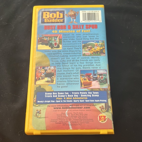 Bob The Builder Busy Bob & Silly Spud VHS - Picture 4 of 4